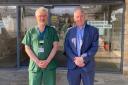 Paul McLennan, MSP for East Lothian, pictured alongside Dr Duncan Brown, visited St Columba's Hospice