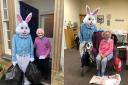 The Easter Bunny delivering eggs to care homes across East Lothian