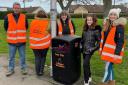 The new 'Tranent Wombles' branded bin is on display next to Lindores Drive in Tranent