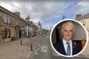 Mike Falconer (inset) has expressed concerns about communication between the community council and East Lothian Council. Main image: Tranent High Street Google Maps