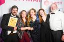 Andrew Cathro, Sula Callendar, Sarah Crowe, Gillian Cathro and John Warne have been celebrating success at a national awards ceremony in Glasgow