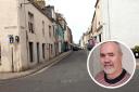 North Berwick High Street with Kenny Miller (inset)