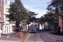 North Berwick town centre in the 90's - Copyright Colin Park and licensed for reuse under this Creative Commons Licence