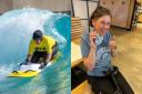 Justine Barker has developed a real love for surfing and dreams of becoming Scotland's first professional adaptive surfer