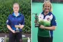 Beth Riva (left) and Janet Fairnie were representing East Lothian Indoor Bowling Club