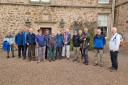 The walkers made their way from Haddington to Lennoxlove to mark the Edinburgh and Lothians Prostate Cancer walking group's 10th anniversary