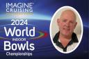 Alex Marshall (inset) is into the quarter-finals of the World Indoor Bowls Championships