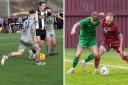 Dunbar United (black and white, left) and Tranent (maroon, right) are in action this evening (Tuesday)