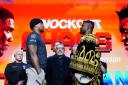 Anthony Joshua and Francis Ngannou meet in the ring on Friday (Zac Goodwin/PA)