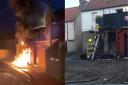 Firefighters were on the scene at a fire outside The Tranent Villa on Church Street until about 7.20am