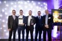 The Gensource team at the awards – from left: Euan Drummond, Josh King, Robert Wilson, David Herschell and Gregor Thake. Image: Lee Live: Photographer