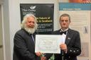 Angus Campbell (right) has received a top award from the Royal Caledonian Horticultural Society