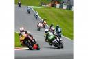 Paul McClung (number 49) in action at Cadwell Park