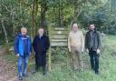 David Torrance MSP, Alexander Stewart MSP, Jackson Carlaw MSP (Committee Convener) and Paul Sweeney MSP visited Pressmennan Wood