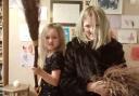 Tim's daughters Skye and Manja as witches