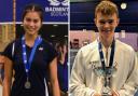 Basia Grodynska (left) and Finlay Jack are among those in action at the Yonex Scottish National Badminton Championships