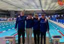 Calum Peebles, Stefan Krawiec, Luke Hornsey and Sam Downie have represented Scotland at a prestigious swimming event in Switzerland