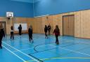Pupils at Ross High School have already been making use if the new PE facilities in the school