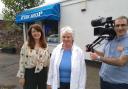 Pamela Zenati (centre) will appear on BBC One Scotland's Food Fest Scotland tonight with presenter Julie Lin (left)
