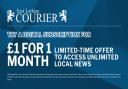 February flash sale: get East Lothian Courier subscription for just £1