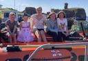 Dunbar has a new Lifeboat Queen, Emily Hodd. From left: Lochlan Forrester, herald, flower girl Zara Anderson, Lifeboat Queen Emily Hodd, and attendants Mirren Ross and Erin Forrester