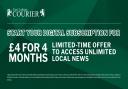 Flash sale: subscribe to the Courier online for just £4 for 4 months