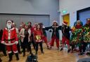 The Clark Community Choir at the Fraser Centre in Tranent with their mini pantomime carol concert