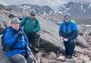 Iain Young, Ian Hunter and Steven Williams climbing in the Cairngorms
