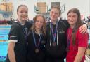 Kate Nolan, Lucy Hall, Anna Lawson and Zara Krawiec brought home a relay bronze medal from the Scottish National Age Groups