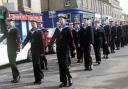 Musselburgh Sea Cadets on parade to mark the group's 70th anniversary
