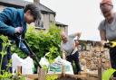Fiona Thomson, left, with Ben Christman and Dinda Fass putting in some spadework in Fisherrow Community Garden