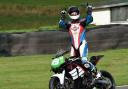 Paul McClung celebrates a perfect weekend at Knockhill, claiming five wins from five to take the championship title