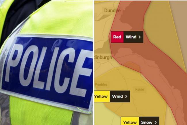 Police have told people to stay off the roads as Storm Arwen approaches