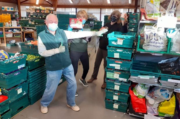 Volunteers at the East Lothian Foodbank had a busy festive period