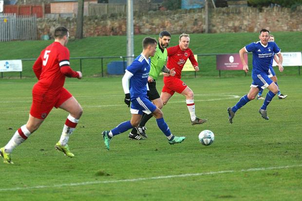 East Lothian Courier: Preston Athletic thumped Hawick Royal Albert United 8-0 to close the gap at the top of First Division Conference B