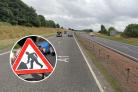 Roadworks are planned for the A1 later this week. Main picture: Google Maps
