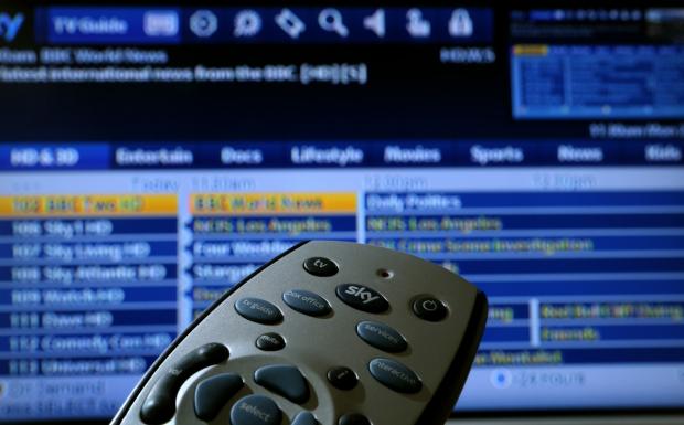 East Lothian Courier: Sky TV remote and TV guide (PA)