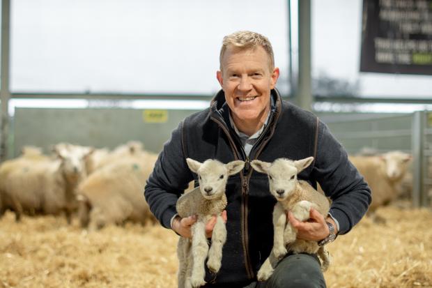 East Lothian Courier: Adam Henson has welcomed the first lambs of the season at Cotswold Farm Park