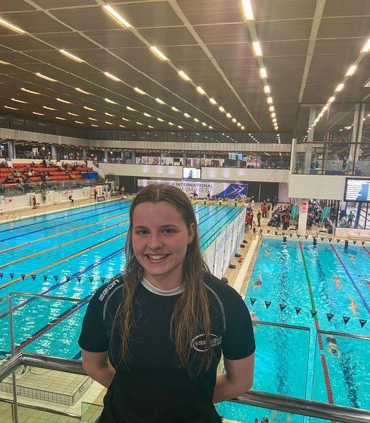 East Lothian Courier: Lauren Clark was among those taking part in the the Edinburgh International Swim Meet