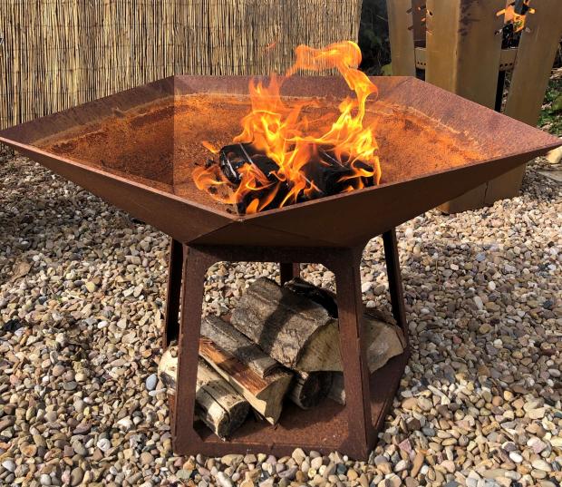 East Lothian Courier: Personalised Steel Star Firepit. Credit: Not On The High Street