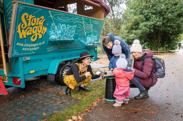 East Lothian Courier: The Story Wagon offers story-telling and creative writing for all ages and is one of the highlights at MADE in East Lothian’s Open Day (Photograph: Ruth Armstrong)
