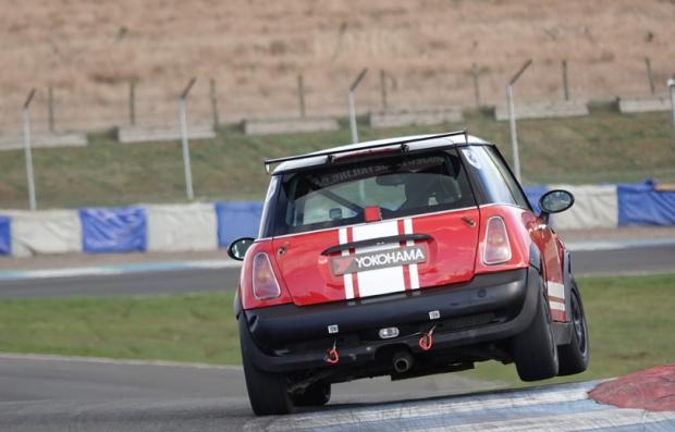 East Lothian Courier: Ryan Smith had an eventful first round in the Scottish Mini Cooper Cup at Knockhill
