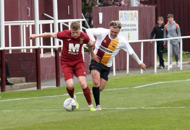 East Lothian Courier: Tranent Juniors (maroon) were in dominant form against Whitburn Juniors