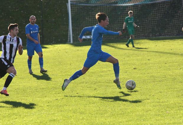 East Lothian Courier: Musselburgh Athletic (blue) face fourth-placed Jeanfield Swifts this weekend
