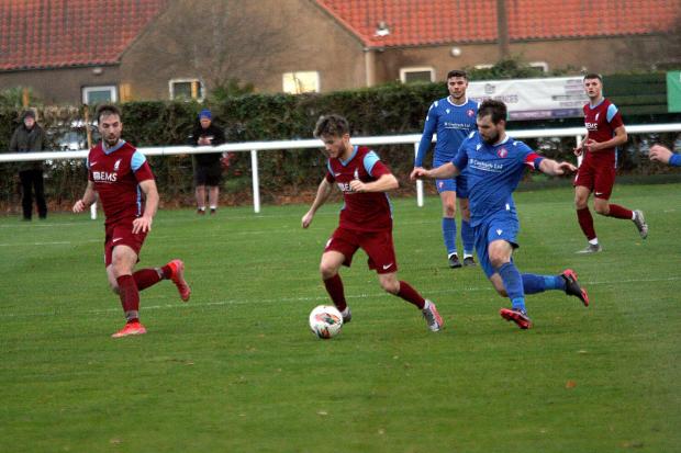 East Lothian Courier: Haddington Athletic (maroon) travel to Kennoway Star Hearts looking for a win that could see them crowned league champions