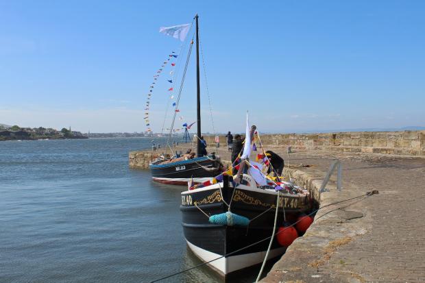 East Lothian Courier: A visit from two heritage fishing boats from the Scottish Fisheries Museum in Anstruther was enjoyed at the last Fisherrow Harbour Festival and promises to be a highlight of this year's event. Photo: Angus Bathgate