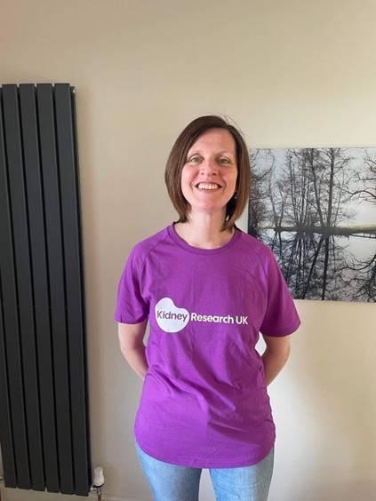 East Lothian Courier: Elaine Horne is doing her bit for kidney research ahead of the anniversary of donating a kidney to her son