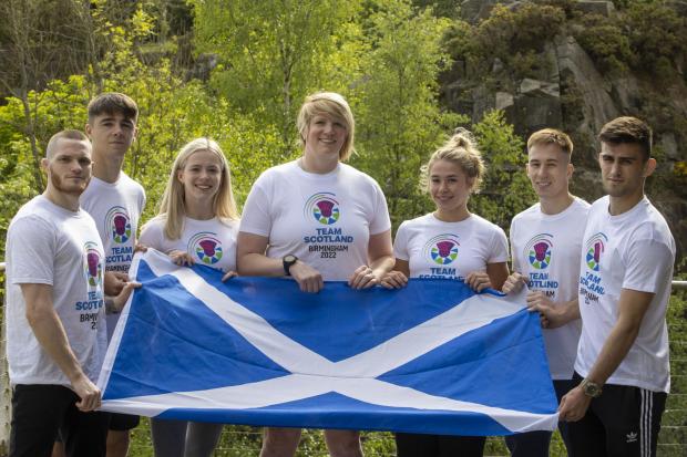 East Lothian Courier: Hannah Wood, third from right, will represent Scotland at the Commonwealth Games this summer. Picture: Judo Scotland