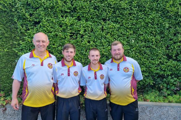 Colin Penman, Dean French, James Ward and Declan French took the fours title in the district final