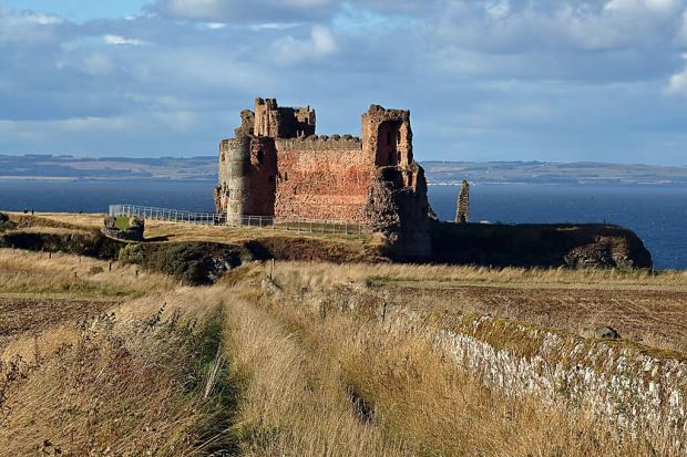 A date for the re-opening of Tantallon Castle is yet to be announced. Copyright Walter Baxter and licensed for reuse under this Creative Commons Licence.